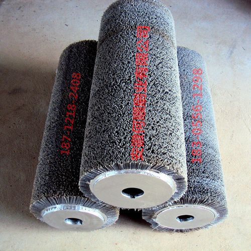厂家定制杜邦尼龙丝毛刷辊 碳化硅磨料丝刷辊 磨料丝毛刷辊